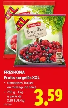 Offre: Fruits surgelés XXL