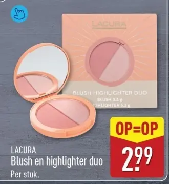 Aanbieding: Blush en highlighter duo