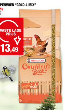 Aanbieding: Country's Best Country's Best Gold 4 Mix kippenvoer 20kg