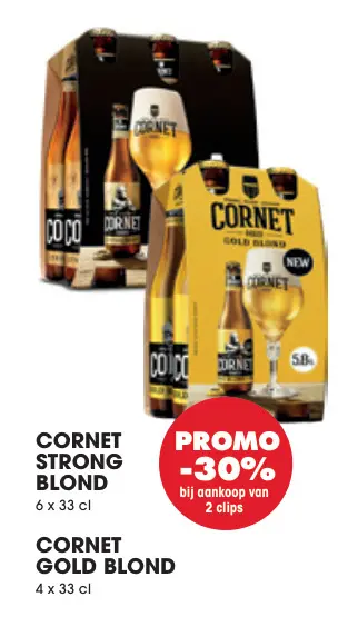 Promotie: Cornet strong blond