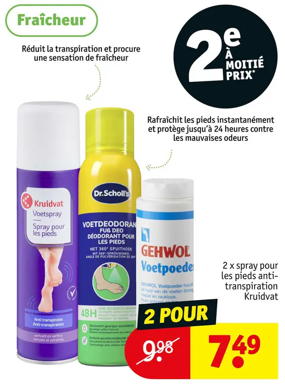 Offre: Fraîcheur pour les pieds