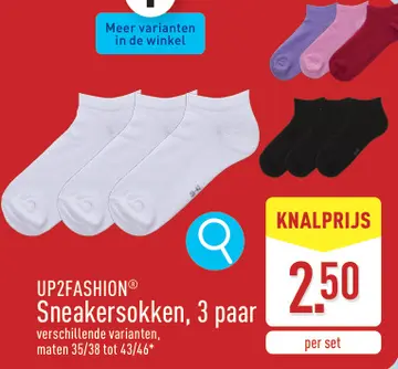 Aanbieding: UP2FASHION® Sneakersokken