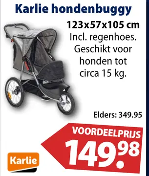 Aanbieding: Karlie hondenbuggy