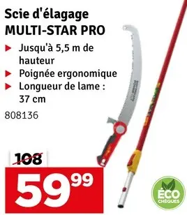 Offre: Scie d'élagage MULTI-STAR PRO