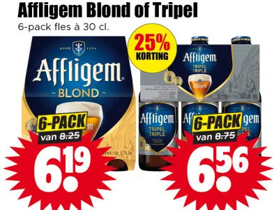 Aanbieding: Affligem Blond or Tripel