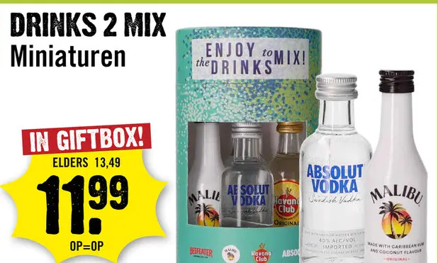 Aanbieding: DRINKS 2 MIX Miniaturen