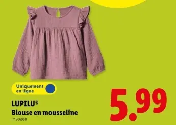Offre: Blouse en mousseline