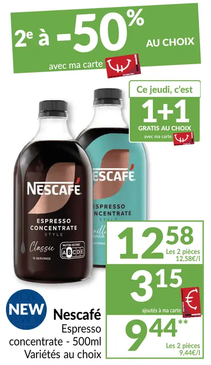 Offre: Nescafé Espresso concentrate