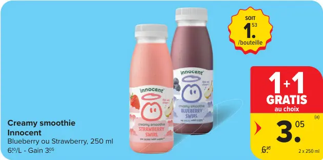 Offre: Creamy smoothie