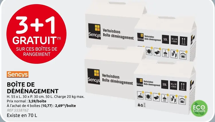 Offre: Boîte de déménagement