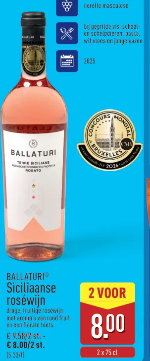 Promotie: Siciliaanse roséwijn