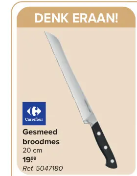 Promotie: Gesmeed broodmes