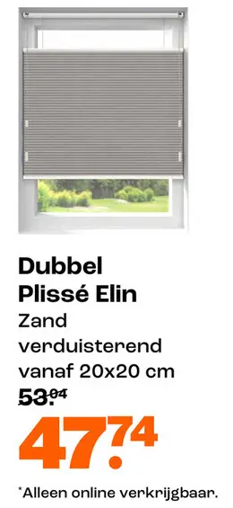Promotie: Dubbel Plissé Elin