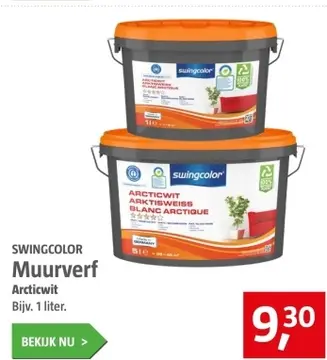 Aanbieding: SWINGCOLOR Muurverf Arcticwit