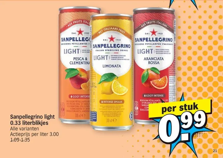Promotie: Sanpellegrino light