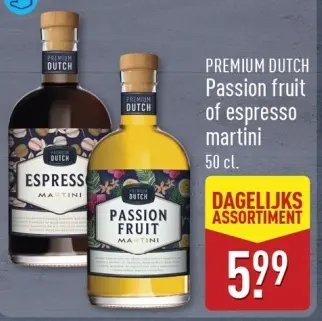 Aanbieding: Passion fruit of espresso martini
