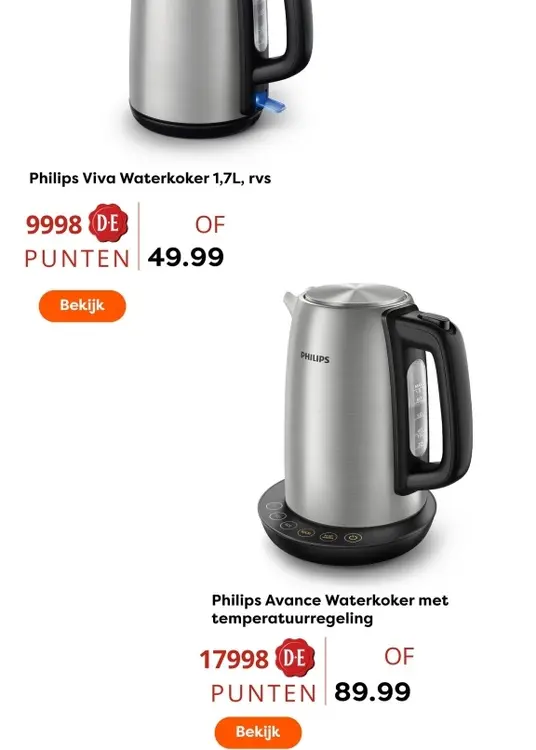 Aanbieding: Philips Viva Waterkoker
