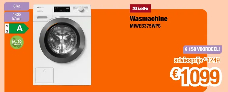 Promotie: Wasmachine