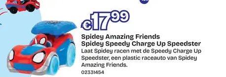 Aanbieding: Spidey Amazing Friends - Spidey Speedy Charge Up Speedster