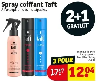 Offre: Spray coiffant