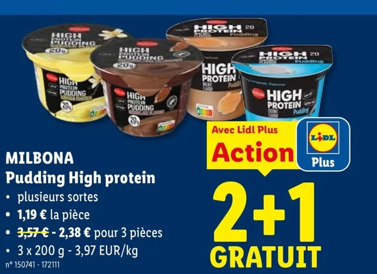 Offre: Pudding High protein
