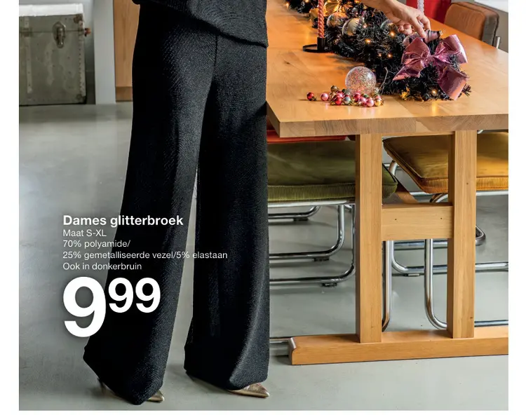 Aanbieding: Dames glitterbroek