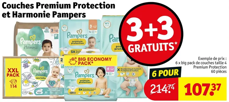 Offre: Couches Premium Protection et Harmonie