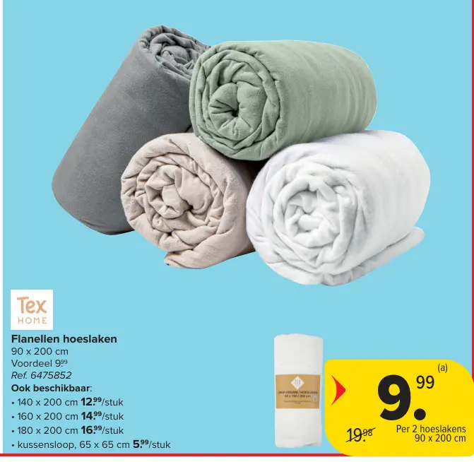 Promotie: Flanellen hoeslaken