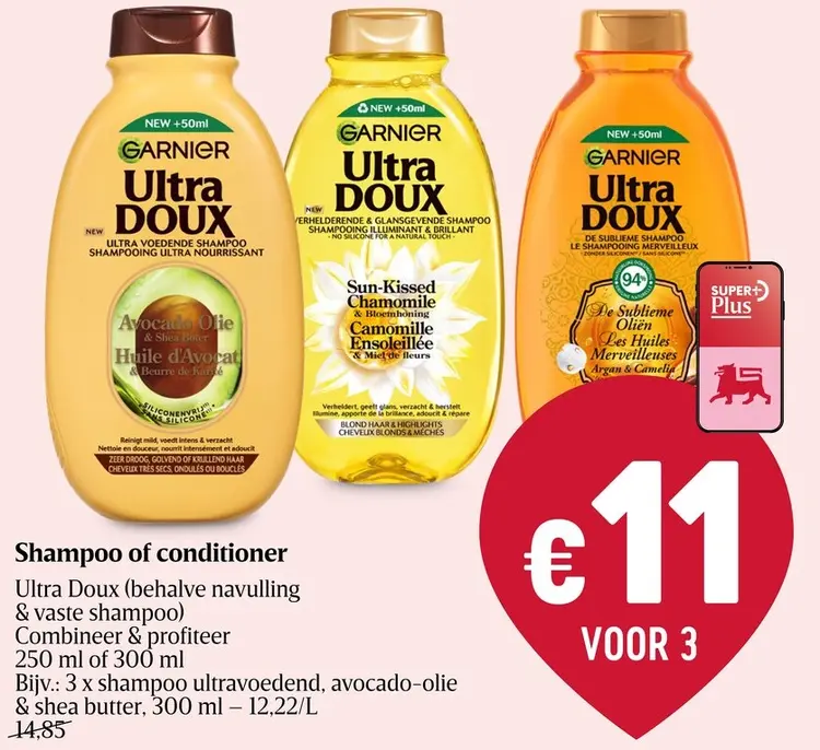 Promotie: Shampoo of conditioner Ultra Doux