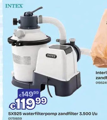 Promotie: Intex SX925 waterfilterpomp zandfilter 3.500 l/u