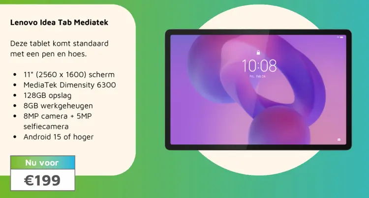 Aanbieding: Lenovo Idea Tab Mediatek