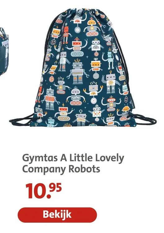Aanbieding: Gymtas A Little Lovely Company Robots