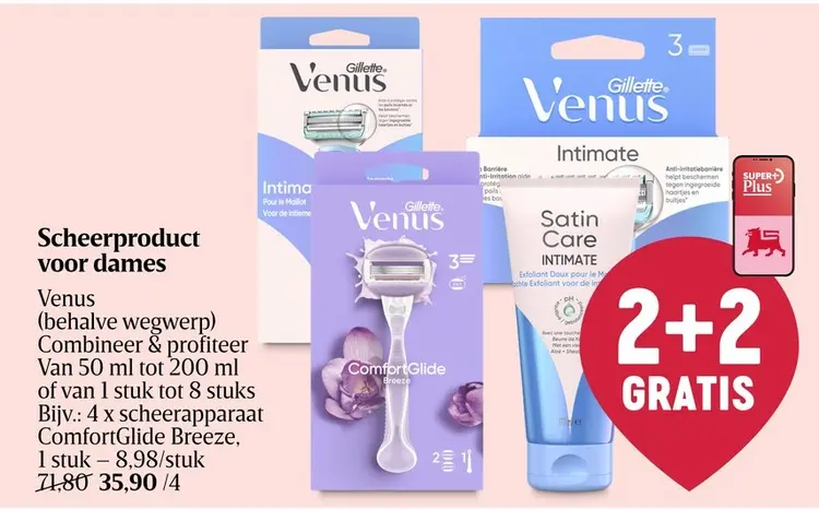 Promotie: Scheerproduct voor dames Venus