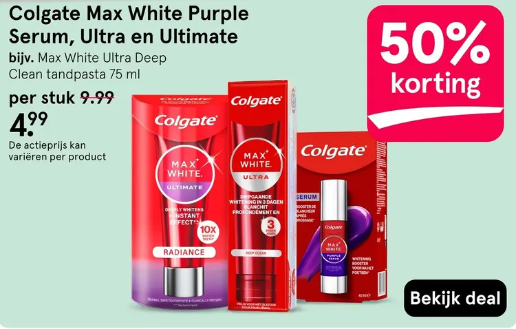 Aanbieding: Max White Purple Serum, Ultra en Ultimate