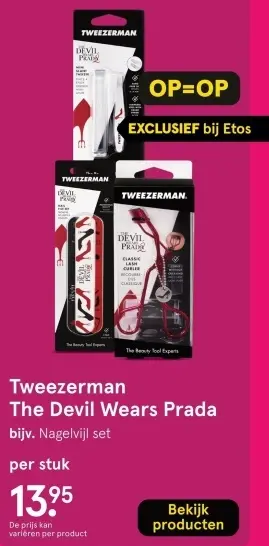 Aanbieding: Tweezerman The Devil Wears Prada