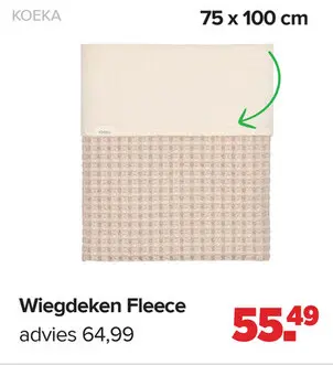Aanbieding: Wiegdeken Fleece