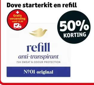 Promotie: Dove starterkit en refill
