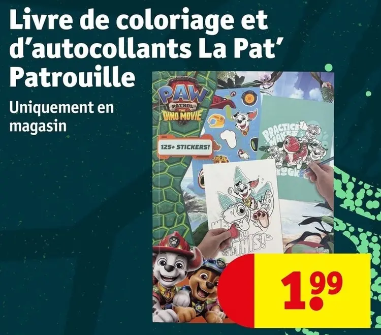 Offre: Livre de coloriage et d'autocollants