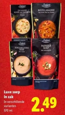 Aanbieding: Deluxe Luxe soep in zak