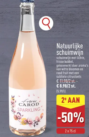Promotie: Natuurlijke schuimwijn