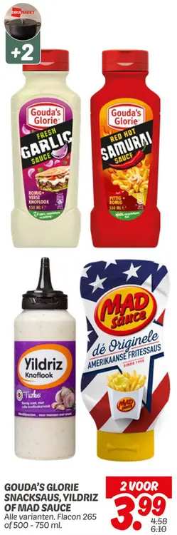 Aanbieding: Gouda's Glorie snacksaus, Yildrz of Mad Sauce