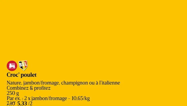 Offre: Croc' Poulet