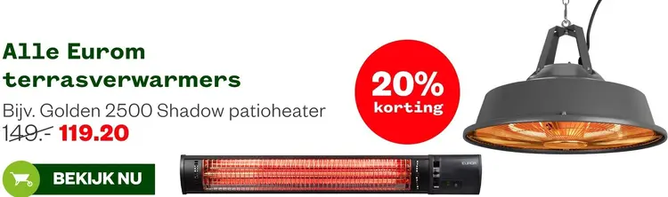 Aanbieding: Terrasverwarmers