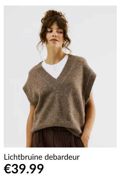 Promotie: Lichtbruine debardeur