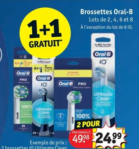 Offre: Brossettes Oral-B