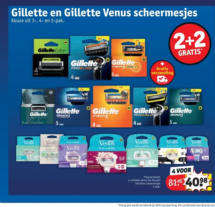 Promotie: Gillette en Gillette Venus scheermesjes