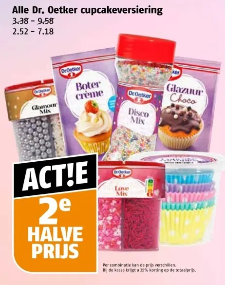 Aanbieding: Dr. Oetker cupcakeversiering