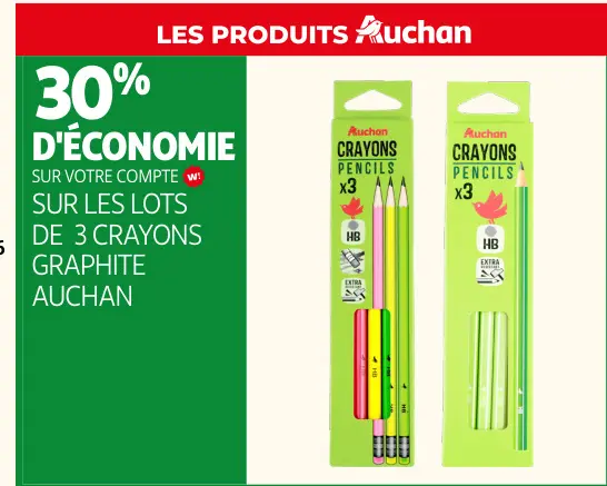 Offre: Crayons graphite