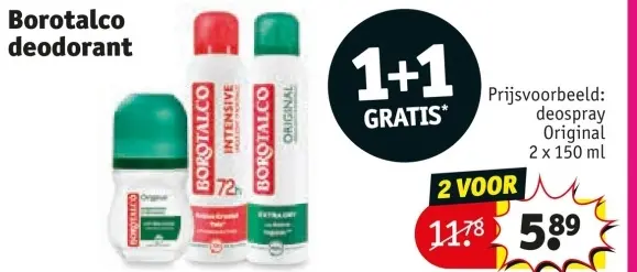 Aanbieding: Borotalco deodorant