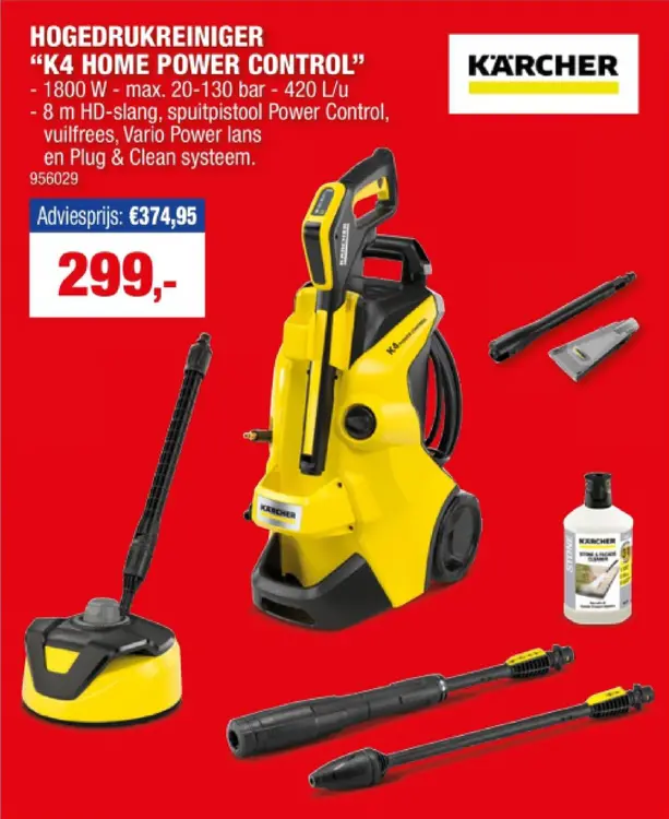 Promotie: Hogedrukreiniger "k4 home power control"